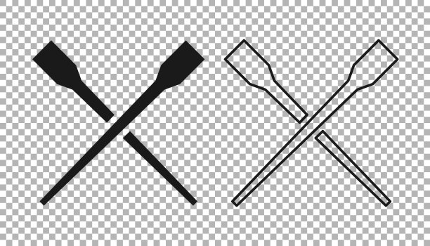 黑色的食物筷子图标孤立在透明的背景上。亚洲菜用的韩国木棒。东方器具。向量图片下载