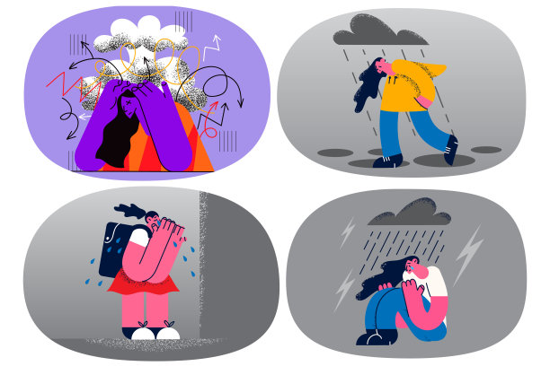 一群悲伤的女人哭着哀悼患精神病的人图片下载