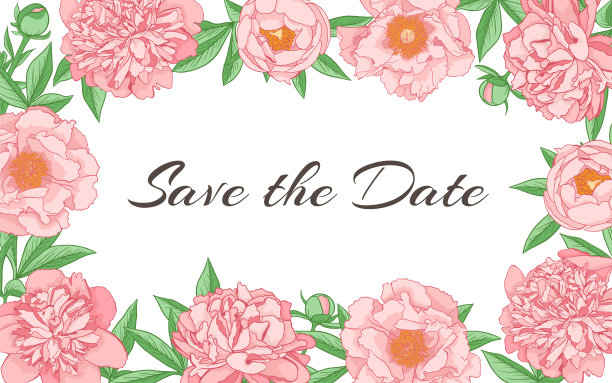 牡丹花贺卡图片下载