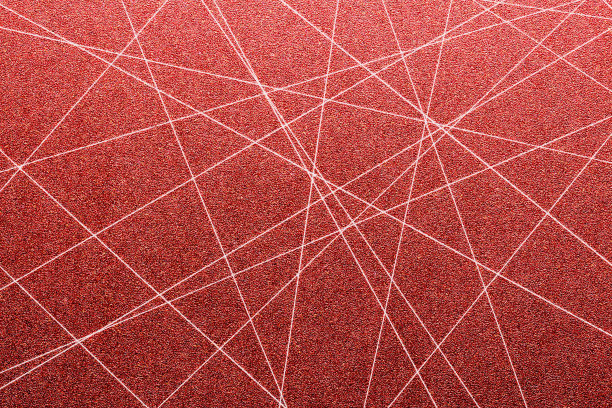 红色亮晶晶纸抽象，自然纹理背景，线条艺术;新年插图图片下载