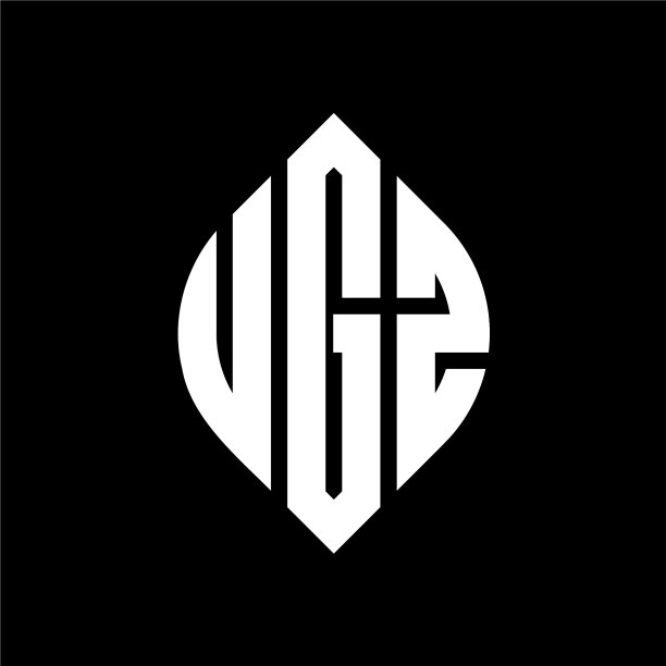 带有圆圈的UGZ圆形字母Logo设计图片下载