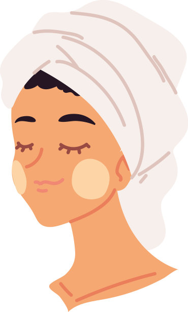 女孩在涂保湿霜图片下载