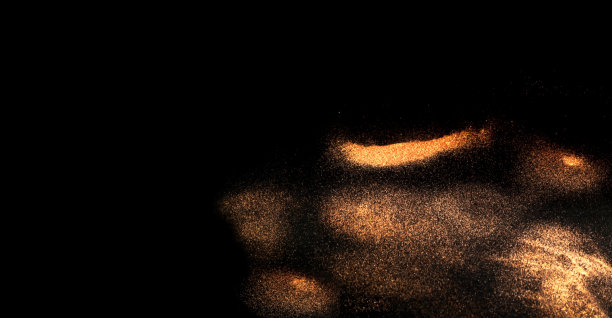 抽象的黑色背景与金光闪闪。项目的节日背景。模糊的效果。图片下载