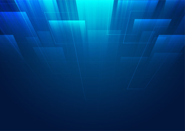 摘要蓝色背景线方形矢量设计图片下载