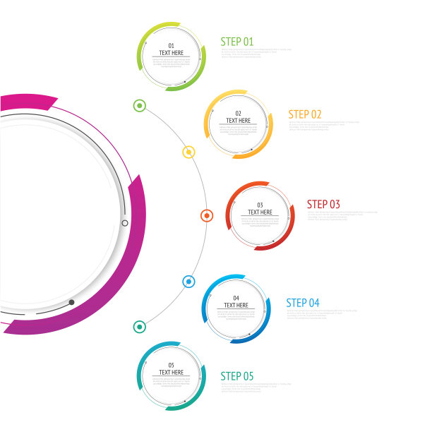 信息图形数字选项模板。可用于工作流程布局，图表，业务步骤图片下载