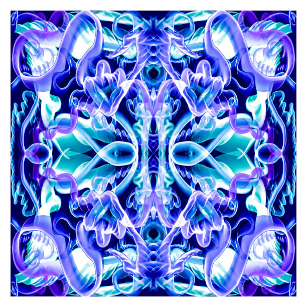 多色装饰，抽象图案，深色背景，粉蓝颜色，蜡染图案，东方传统风格手绘，适用于纺织工业设计，饰品，陶瓷，印刷品装饰，礼品包装，装饰图片下载