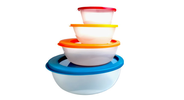 白色背景上的一组空的食物容器图片下载