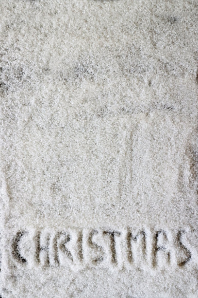 形象自制DIY容易圣诞贺卡设计与字母绘制成人工雪背景，手工节日圣诞贺卡，圣诞留言，复制空间图片下载