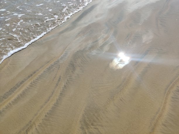 沙滩上的图案图片下载