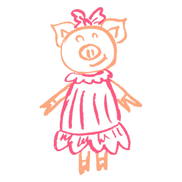 图标在手绘制风格。用蜡笔画画，孩子们的创造力图片下载