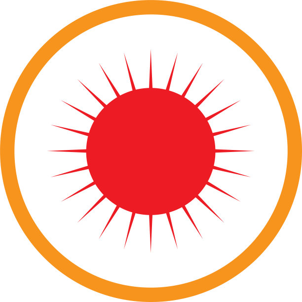 太阳标志符号设计图片下载