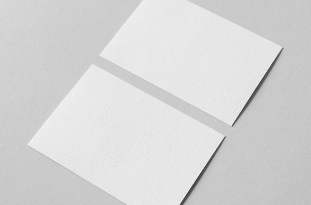 纹理的A6邀请卡或传单模型，横向方向。图片下载