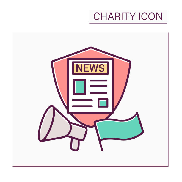 公共广播社会问题彩色图标图片下载