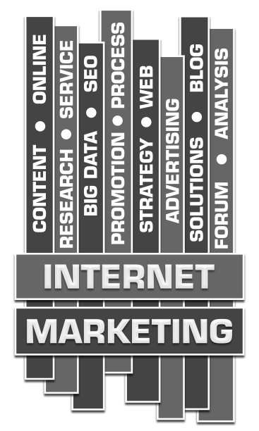 网络营销灰色垂直方框图片下载