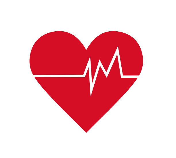 心脏的脉搏。红色和白色。心跳孤独、心电图。图片下载