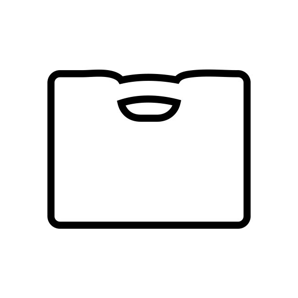 工具箱线性图标：工具箱矢量logo，白色背景图片下载