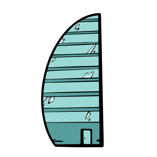 摩天大楼手绘轮廓涂鸦。塔的建筑。图片下载