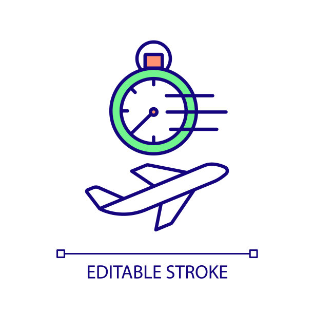 最快的空运RGB颜色图标图片下载