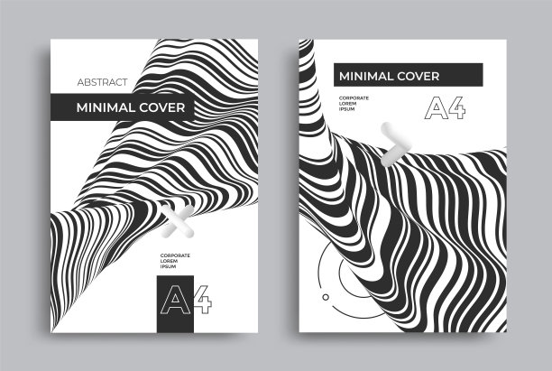 黑白背景与光学流体波图片下载