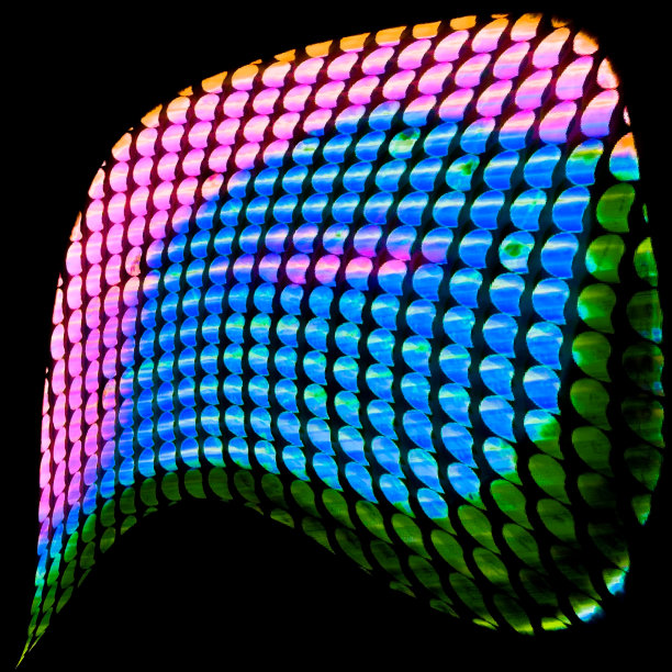 氖抽象元素在黑色背景图片下载