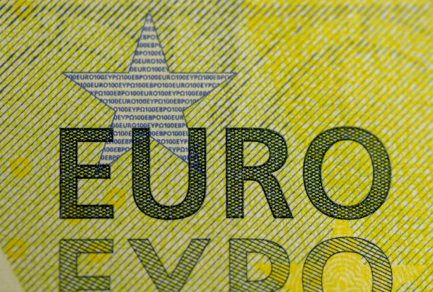 100欧元钞票的细节。钱。融资。关闭了。有选择性的重点。图片下载