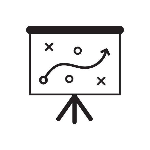 呈现一个业务战略规划矢量图标。图片下载