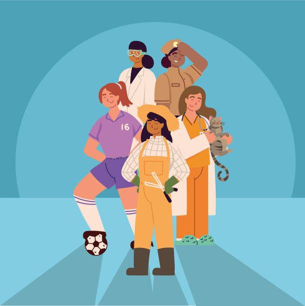 女性不同的职业图片下载