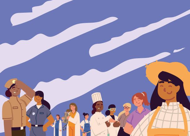 职业女性角色图片下载