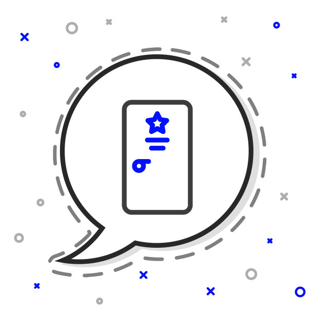 行后台图标孤立在白色背景。门上有星号。为名人打扮。色彩斑斓的轮廓的概念。向量图片下载