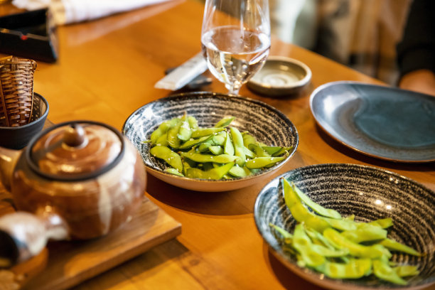 亚洲开胃菜毛豆图片下载