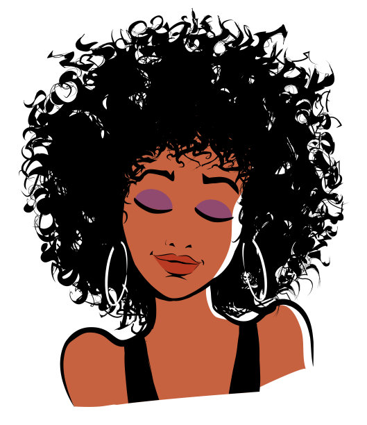 美丽的女人与快乐和平静的表情和闭上的眼睛图片下载