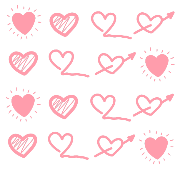 爱心手绘背景壁纸粉色图片下载