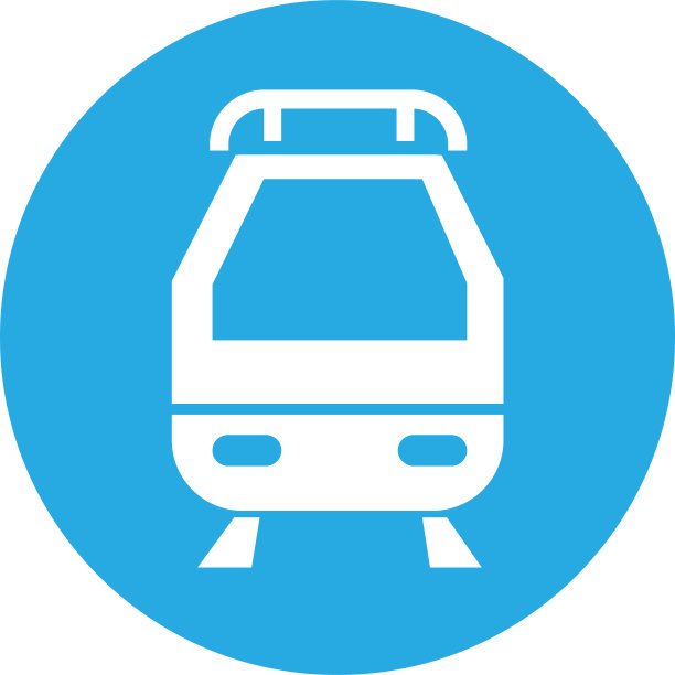 交通列车图标标识设计图片下载