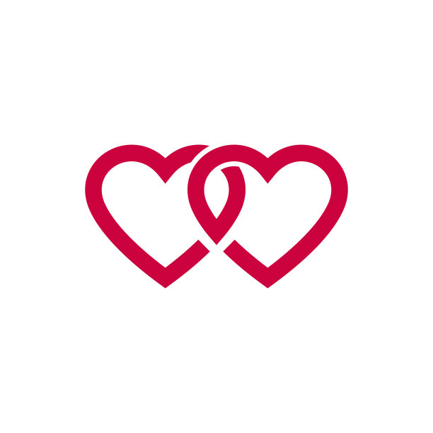 心图标矢量股票插图设计模板。图片下载