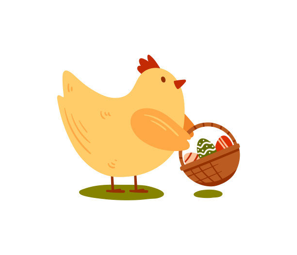 复活节彩蛋鸡图片下载
