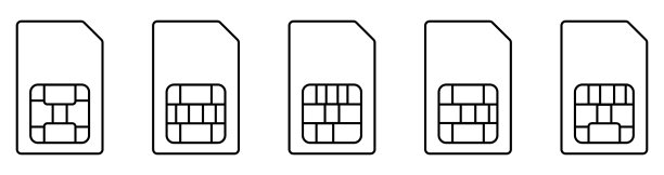 SIM卡细线图标设置图片下载