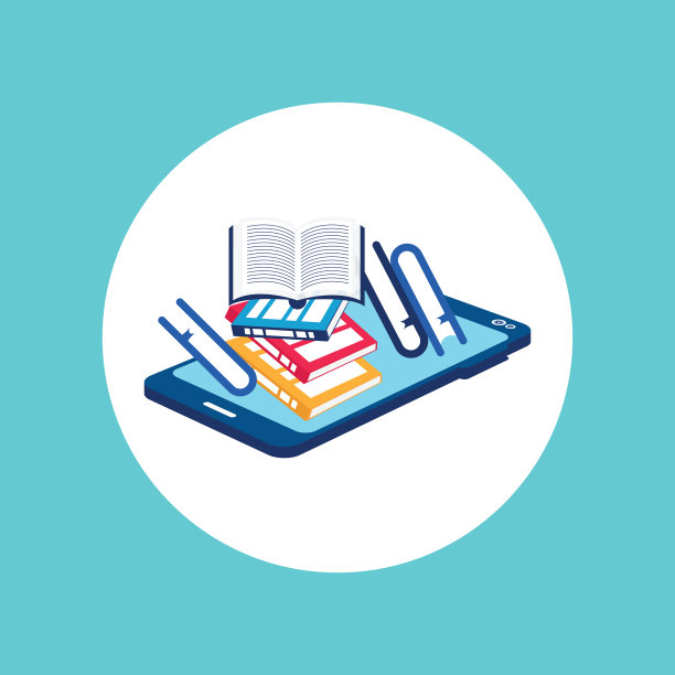 数字网上书店、图书馆、电子阅读的概念图片下载