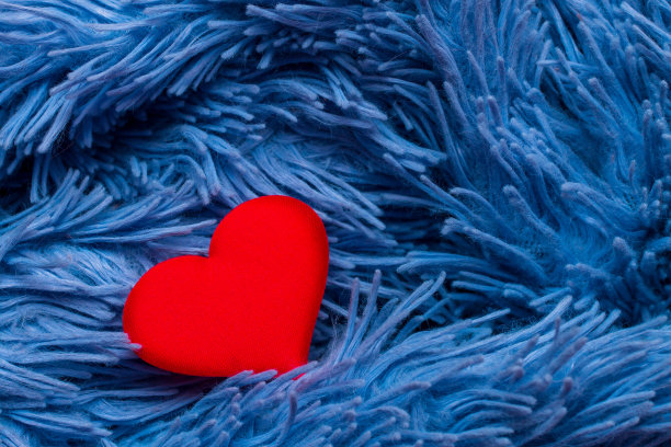 纺织品的心图片下载