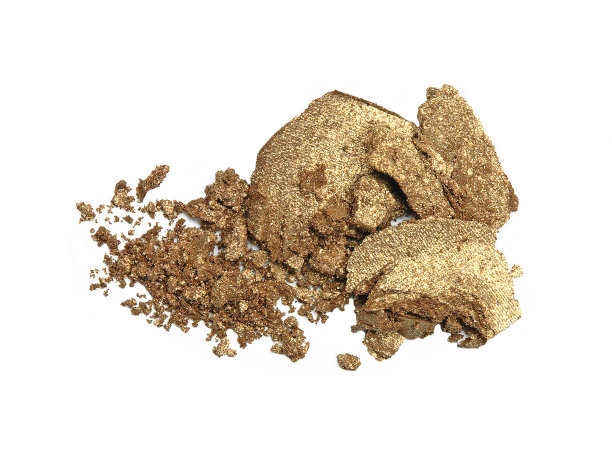 干燥碾碎的棕色眼影作为化妆品样品分离上图片下载