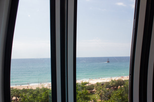 土耳其阿兰亚海滩。从缆索上看图片下载