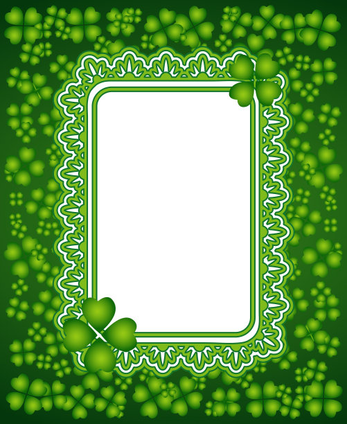 圣帕特里克节框架背景图片下载