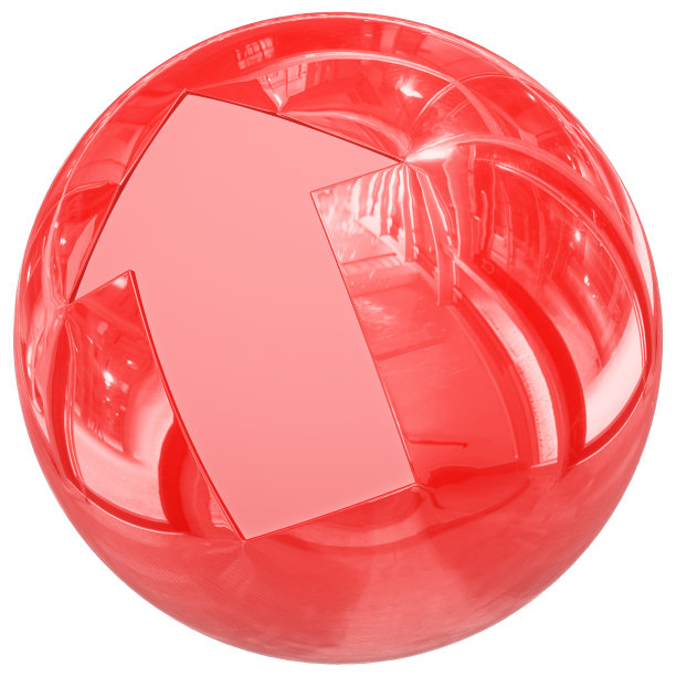 球体与箭头上传按钮3d - 3d渲染图片下载