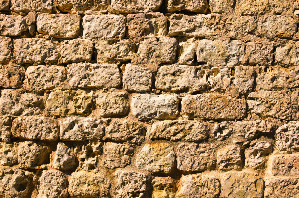 古老的砖墙。垃圾砖墙背景。背景是古老的复古砖墙。室外和室内室内。图片下载