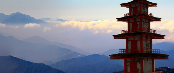 美丽的背景的寺庙的3d渲染图片下载