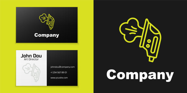 标识线电烙铁图标孤立在黑色背景上。蒸汽熨斗。Logo设计模板元素。向量图片下载