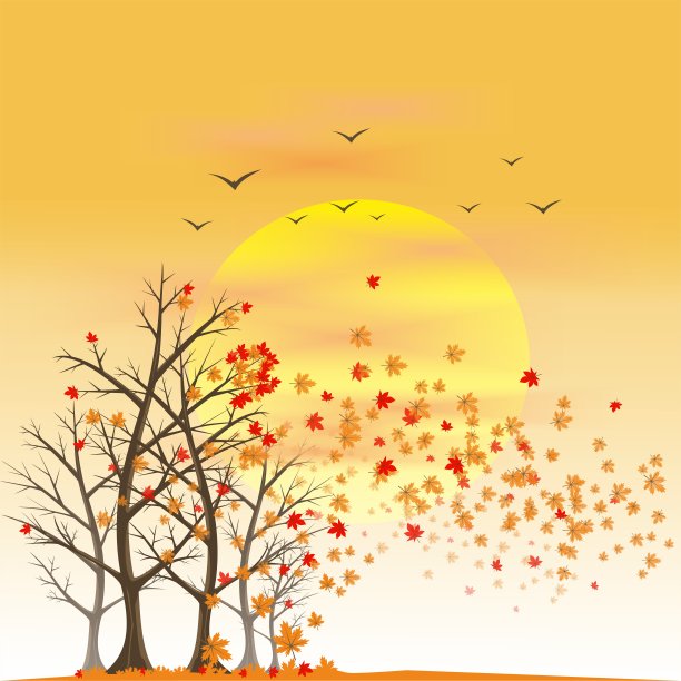 秋天预展背景图片下载