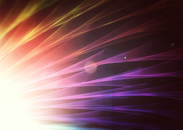 彩虹色光波的插图图片下载