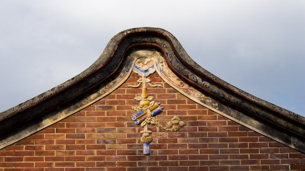 中国传统的老房子的屋顶图片下载