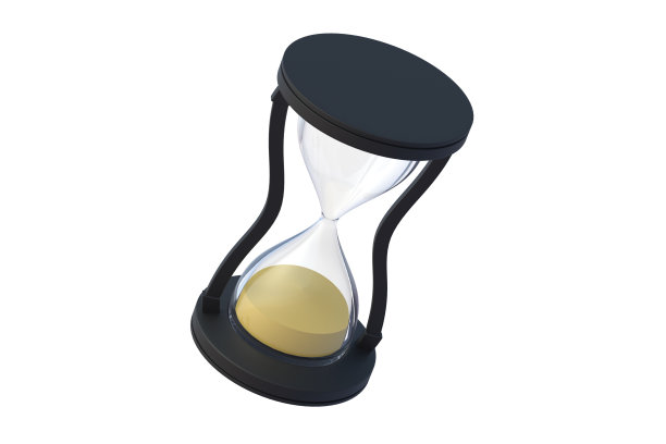 沙漏孤立在白色背景上。三维渲染图片下载