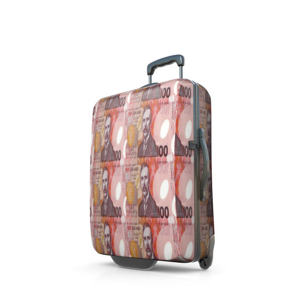 新西兰元衬里的手提箱图片下载